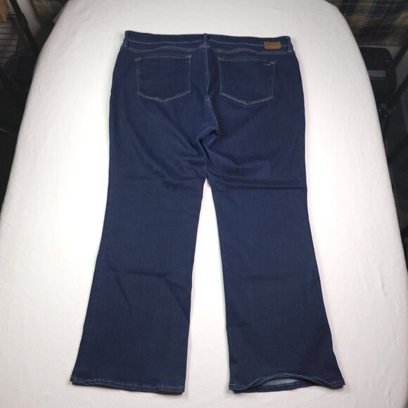 Mavi Jeans Womens Molly Classic Bootcut Plus 22 Dark Wash Mid Rise Stretch - Picture 3 of 10